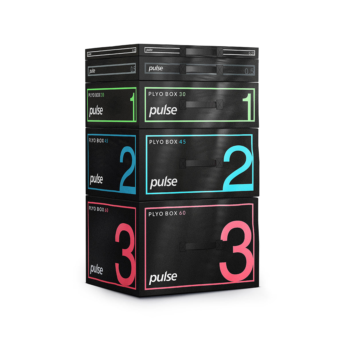 Pulse Fitness ClubLine PlyoBox Set – 0.25m to 3-Level - Premium Performance