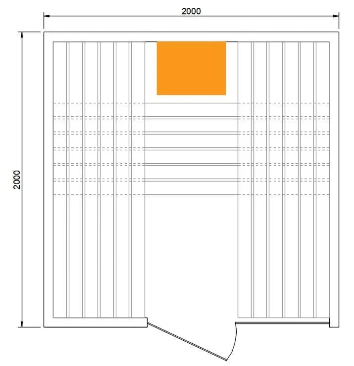 CenturaHeat 2-3 Person Traditional Relax Sauna