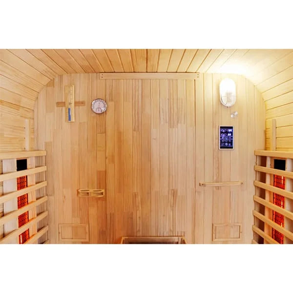 CenturaHeat 4-6 Person Outdoor Cube Sauna – Hybrid Infrared-Steam Sauna