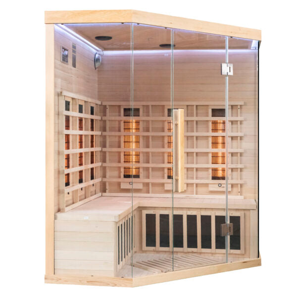 The Miracle Sauna 4 Person Corner Far Infrared Sauna