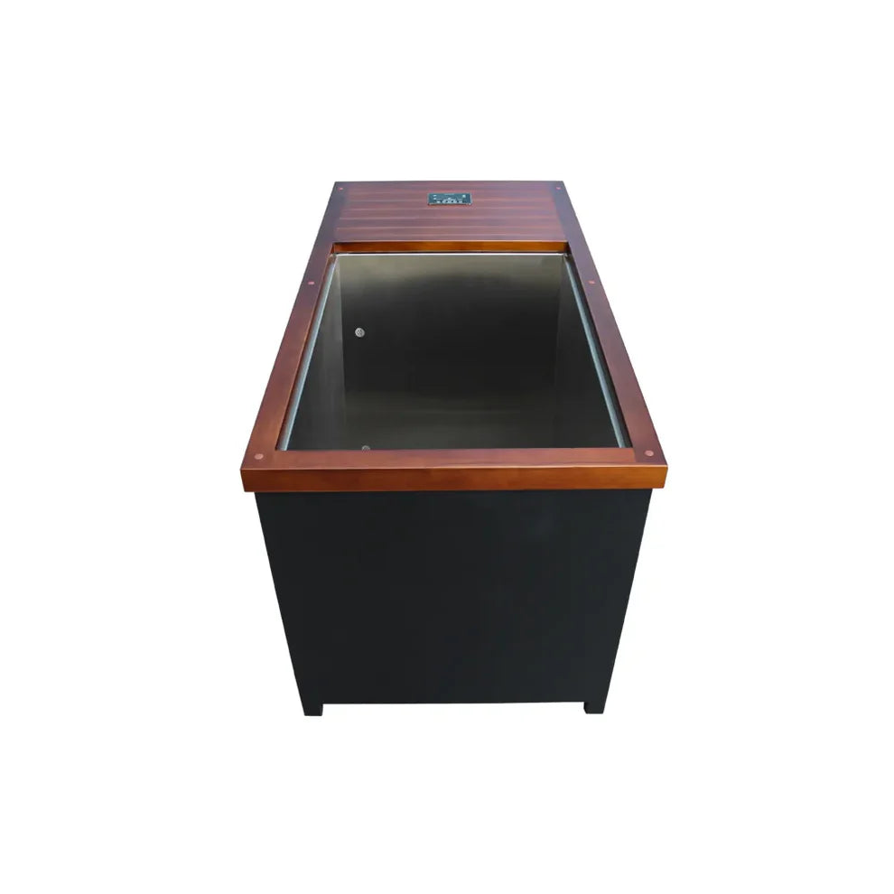CenturaHeat Outdoor Hot and Cold Therapy Plunge Ice Bath - Brown - Premium Performance