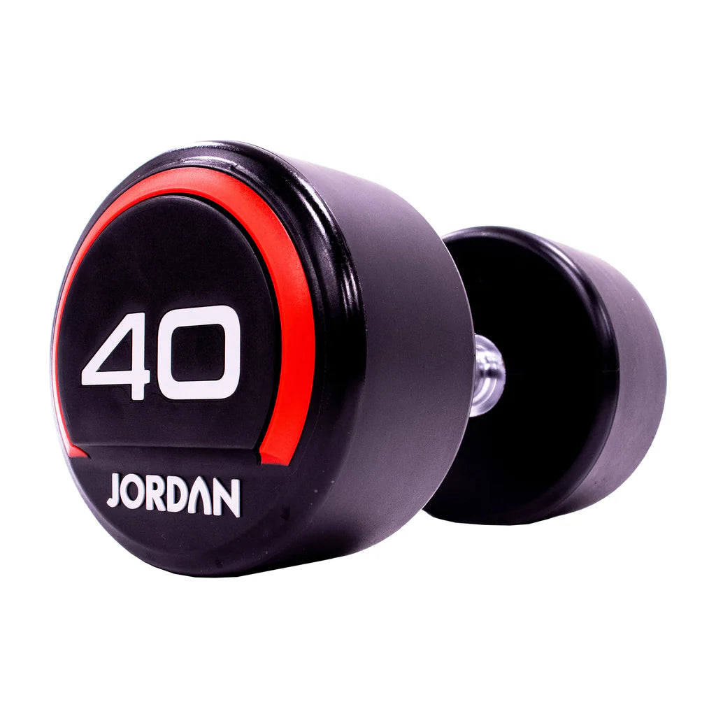 Jordan 65kg Red Urethane Dumbbells (Pair) – Premium Strength Training - Premium Performance