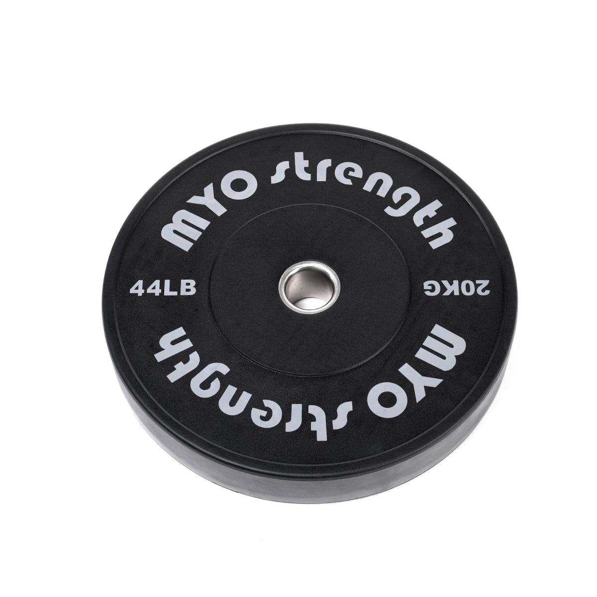 MYO Strength Olympic Solid Rubber Black Bumper Plates - Premium Performance