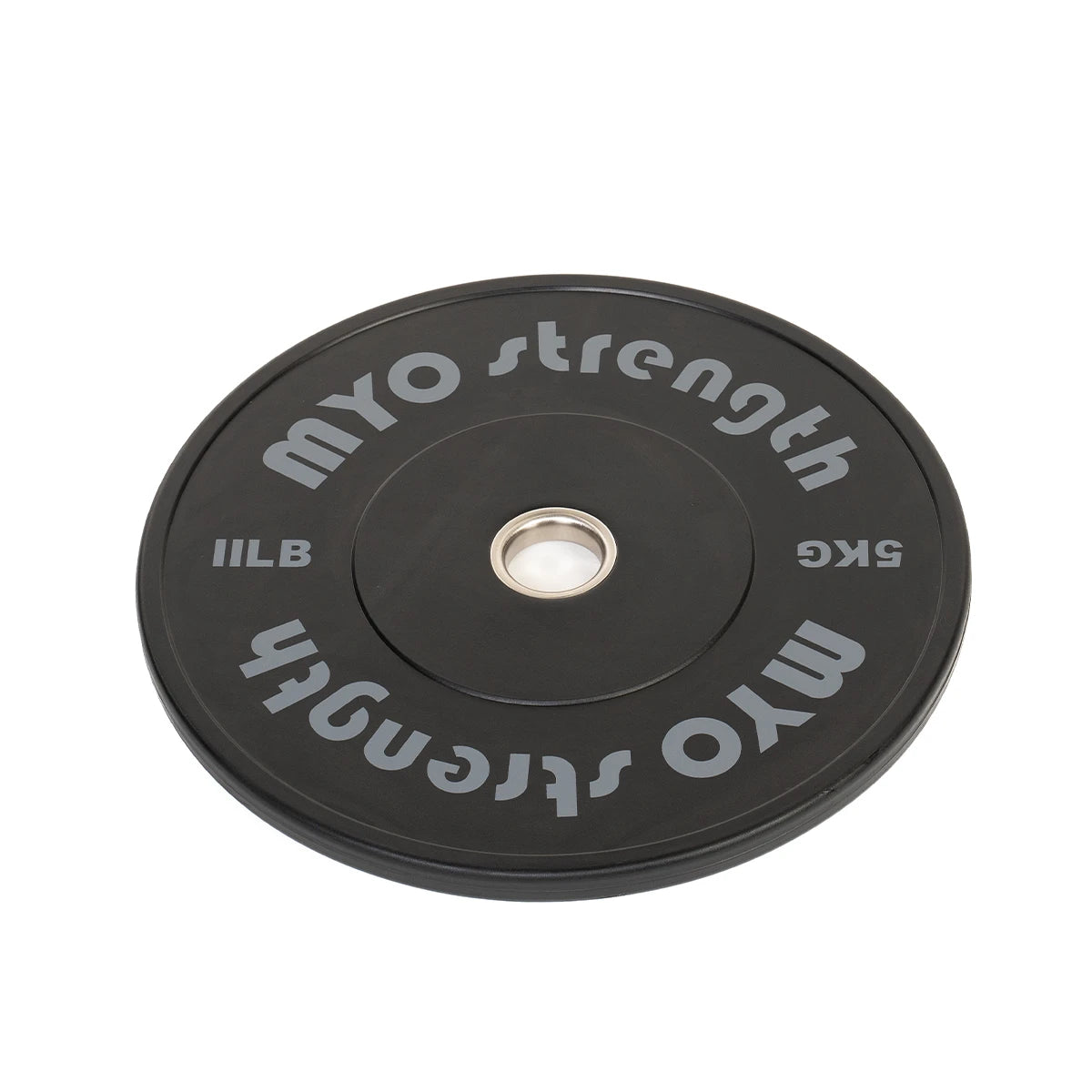 MYO Strength Olympic Solid Rubber Black Bumper Plates - Premium Performance
