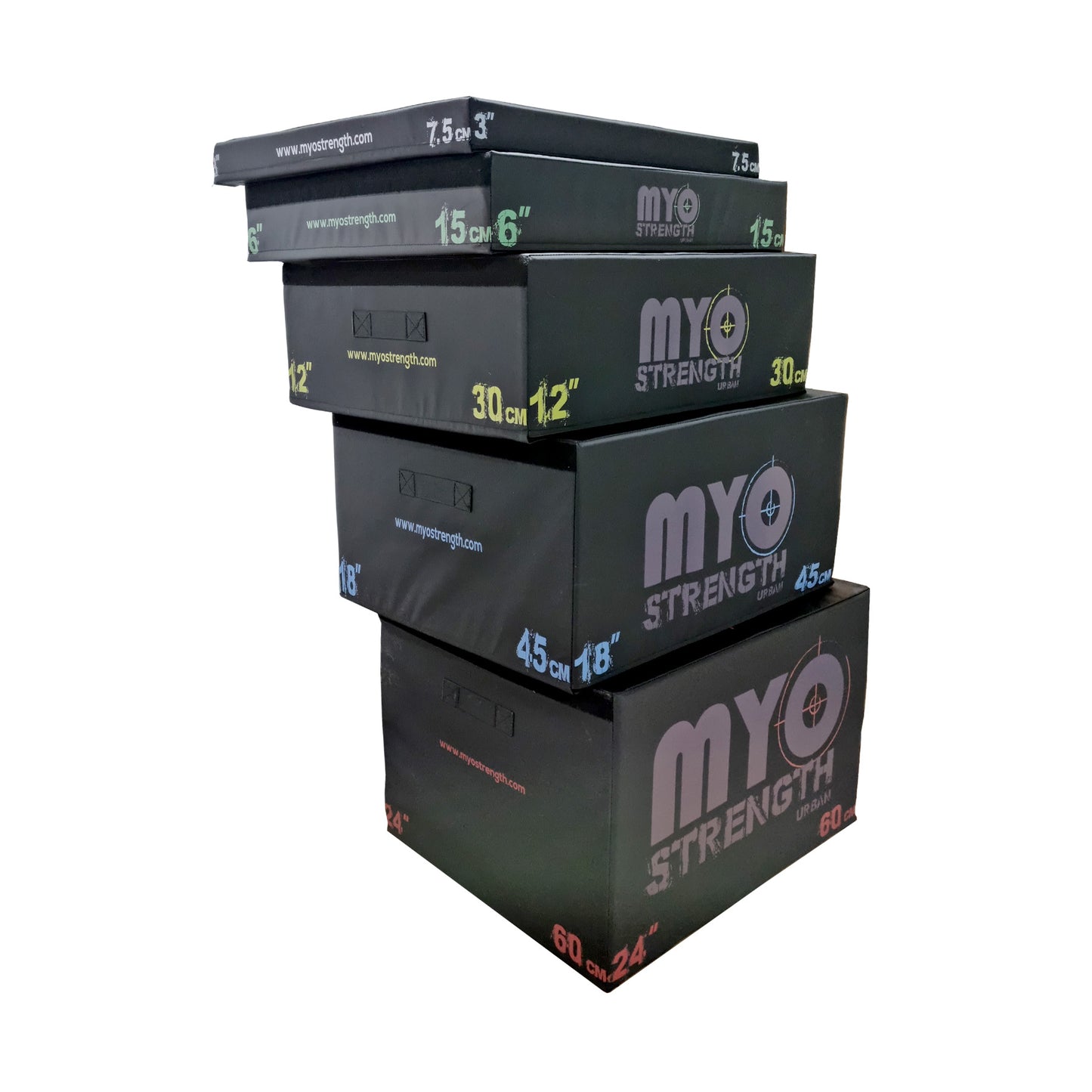 MYO Strength - 5-Piece Soft Plyometric Platform Set - Premium Performance