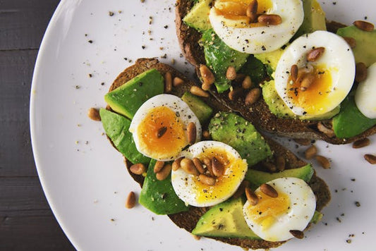 Eggs, Avacado on sourdough toast