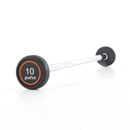 Pulse Fitness RubberGrip Barbell Set 10–45kg (Black) - Premium Performance