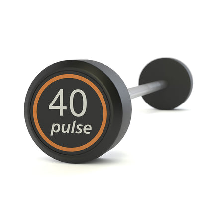 Pulse Fitness RubberGrip Barbell Set 10–45kg (Black) - Premium Performance