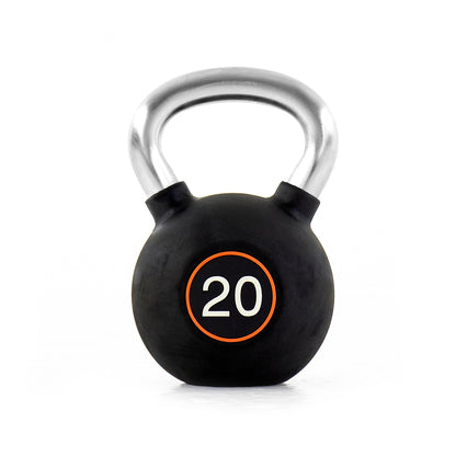 Pulse Fitness RubberGrip Kettlebell Set – 4–32kg (Black) - Premium Performance