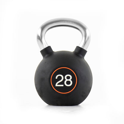 Pulse Fitness RubberGrip Kettlebell Set – 4–32kg (Black) - Premium Performance