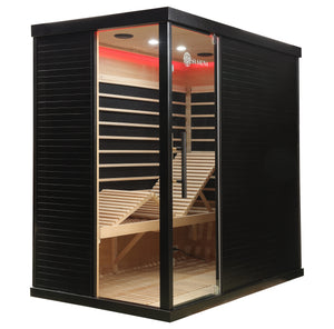 The Miracle Sauna - Premium Black Box Far Infrared Sauna: 4 Person