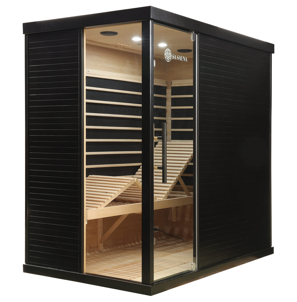 The Miracle Sauna - Premium Black Box Far Infrared Sauna: 4 Person