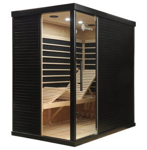 The Miracle Sauna - Premium Black Box Far Infrared Sauna: 4 Person