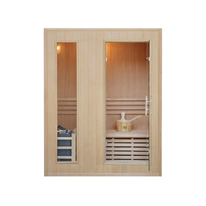 CenturaHeat Classic Steam 3 Person Indoor Sauna - Premium Performance
