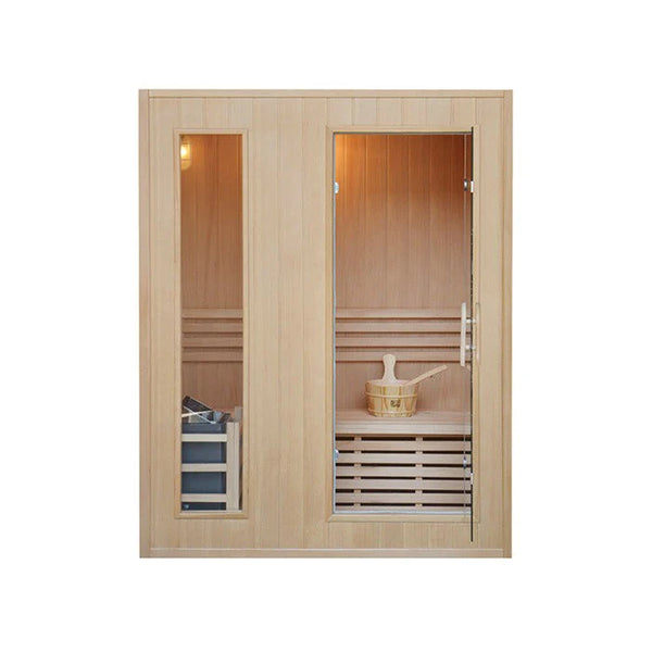 CenturaHeat Classic Steam 3 Person Indoor Sauna - Premium Performance
