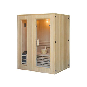 CenturaHeat Classic Steam 3 Person Indoor Sauna - Premium Performance