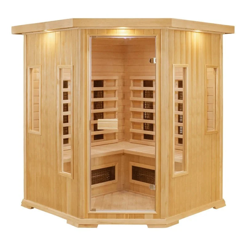CenturaHeat 4-5 Person Diamond Infrared Corner Sauna
