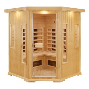 CenturaHeat 4-5 Person Diamond Infrared Corner Sauna