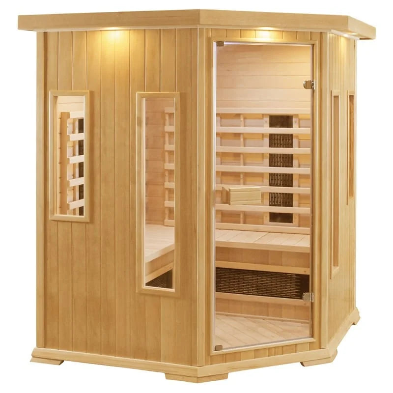 CenturaHeat 4-5 Person Diamond Infrared Corner Sauna