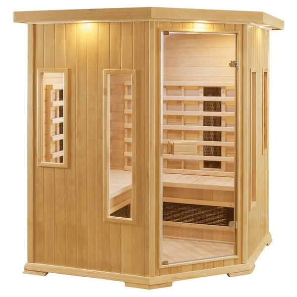 CenturaHeat 4-5 Person Diamond Infrared Corner Sauna