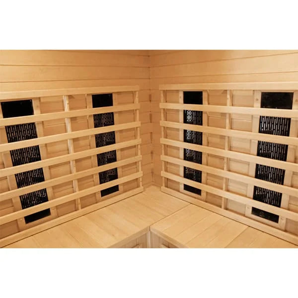 CenturaHeat 4-5 Person Diamond Infrared Corner Sauna