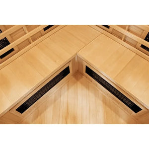 CenturaHeat 4-5 Person Diamond Infrared Corner Sauna