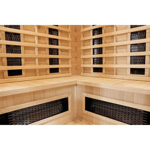 CenturaHeat 4-5 Person Diamond Infrared Corner Sauna