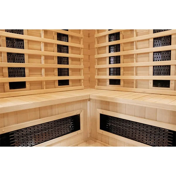 CenturaHeat 4-5 Person Diamond Infrared Corner Sauna