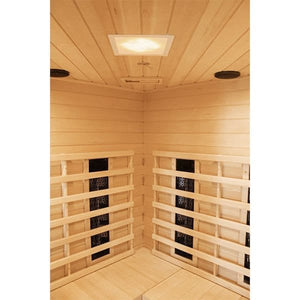 CenturaHeat 4-5 Person Diamond Infrared Corner Sauna