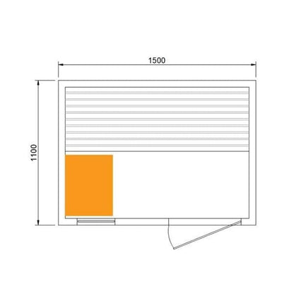 CenturaHeat Classic Steam 3 Person Indoor Sauna