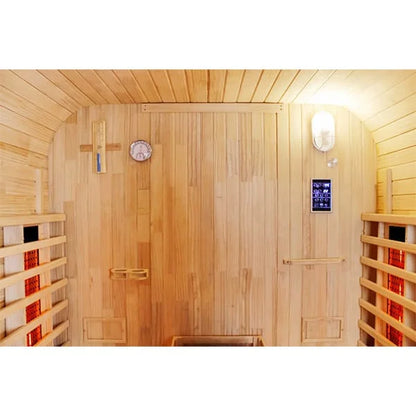 CenturaHeat 4-6 Person Outdoor Cube Sauna – Hybrid Infrared-Steam Sauna