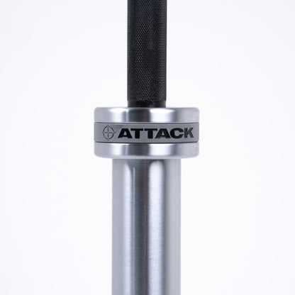 Attack Fitness ProLift 7ft Olympic Bar – Black Ceramic Edition - Premium Performance