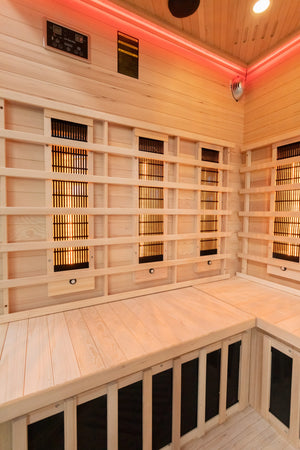 The Miracle Sauna 4 Person Corner Far Infrared Sauna - Premium Performance