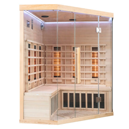 The Miracle Sauna 4 Person Corner Far Infrared Sauna