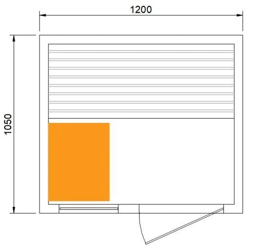 CenturaHeat Traditional Steam Double 2 Person Indoor Sauna - Premium Performance