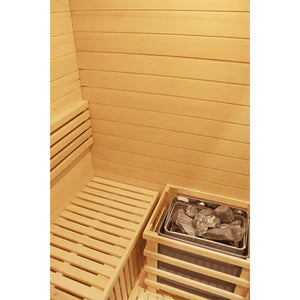 CenturaHeat Traditional Steam 3 Person Indoor Sauna - Premium Performance
