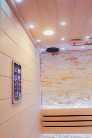 CenturaHeat Double Bench Traditional Steam Indoor Sauna - Premium Performance