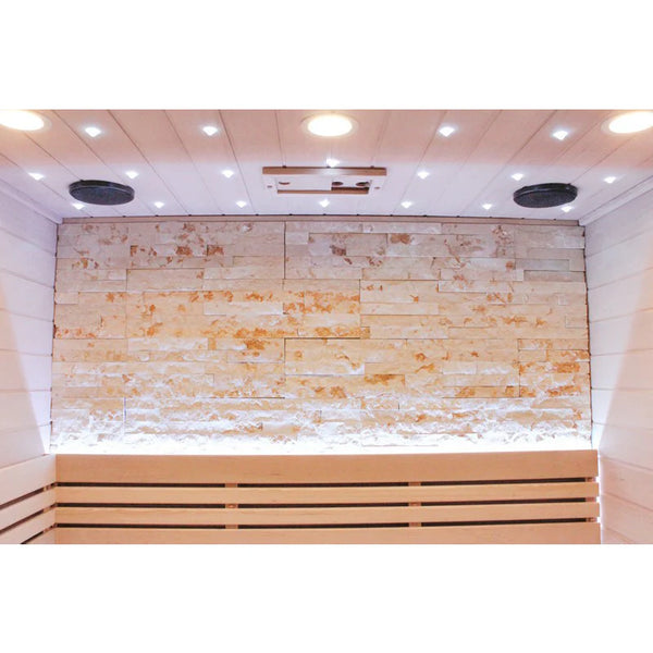 CenturaHeat Luxury Steam Traditional Indoor Sauna with Glass Door - Premium Performance