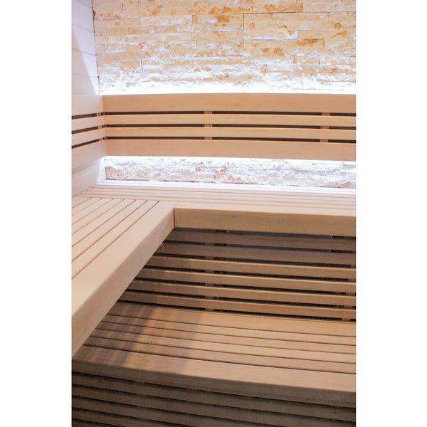 CenturaHeat Luxury Steam Traditional Indoor Sauna with Glass Door - Premium Performance