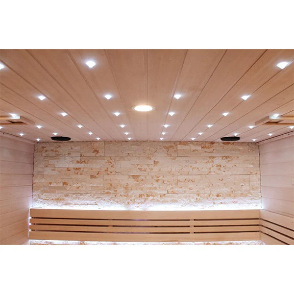 CenturaHeat Luxury Traditional Steam 5-6 Person Indoor Sauna - Premium Performance