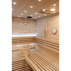 CenturaHeat Luxury Traditional Steam 5-6 Person Indoor Sauna - Premium Performance