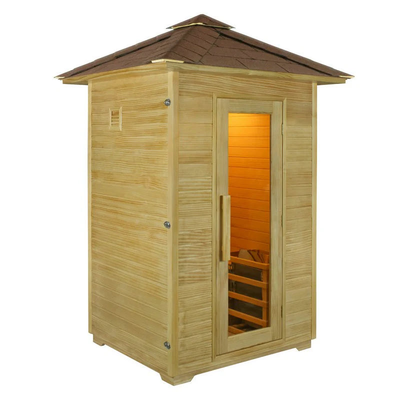 CenturaHeat 2 Person Outdoor Sauna House - Premium Performance