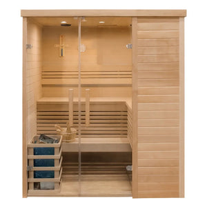 CenturaHeat 3 Person Traditional Relax Indoor Sauna - Premium Performance