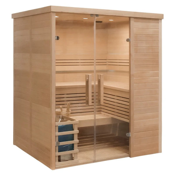 CenturaHeat 3 Person Traditional Relax Indoor Sauna - Premium Performance