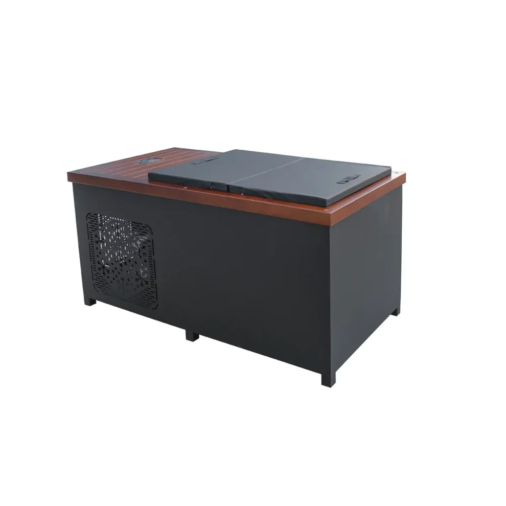 CenturaHeat Outdoor Hot and Cold Therapy Plunge Ice Bath - Brown - Premium Performance