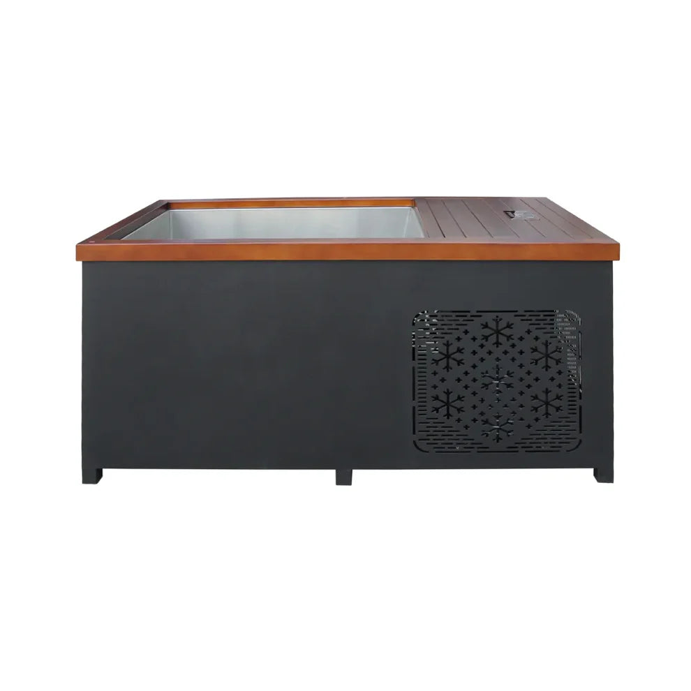 CenturaHeat Outdoor Hot and Cold Therapy Plunge Ice Bath - Brown - Premium Performance