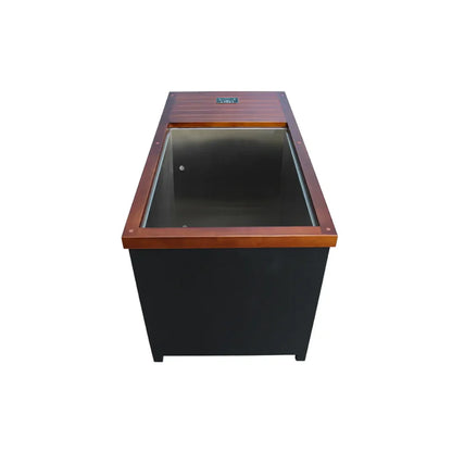 CenturaHeat Outdoor Hot and Cold Therapy Plunge Ice Bath - Brown