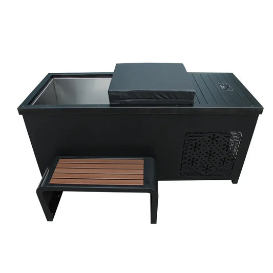CenturaHeat Outdoor Hot and Cold Therapy Plunge Ice Bath - Black
