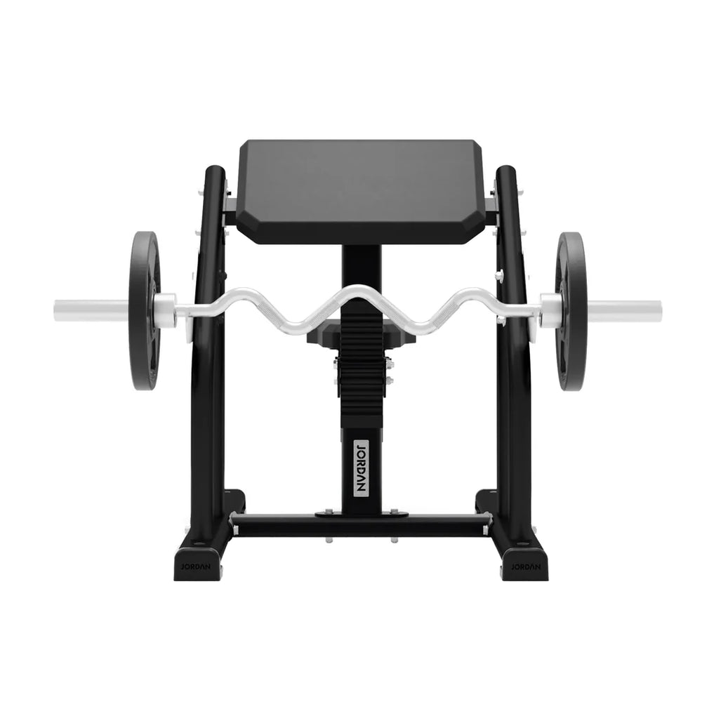 JORDAN Seated Preacher Curl Bench - Premium Performance