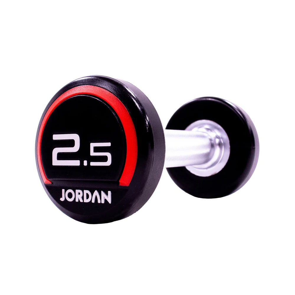 Jordan 2.5kg Red Urethane Dumbbells (Pair) – Premium Strength Training - Premium Performance